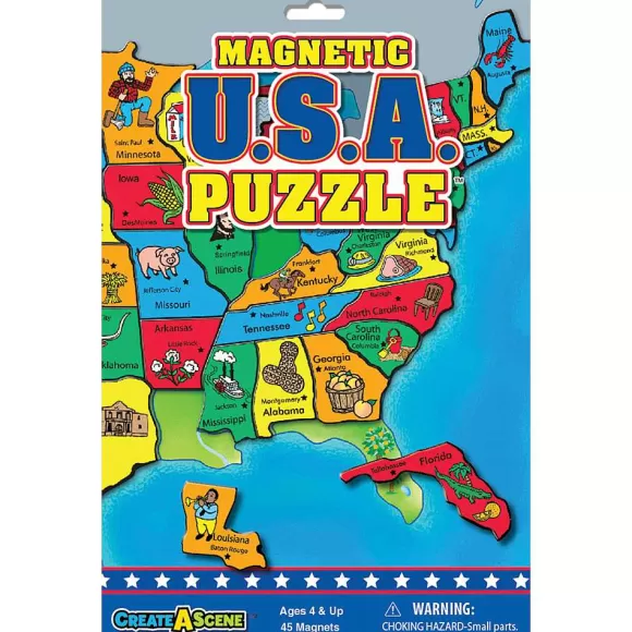 * Magnetic Usa Puzzle Cheap