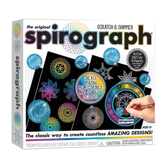 spirograph ® Scratch & Shimmer Hot