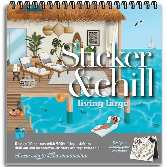 ann-williams Sticker & Chill® Living Large Cheap