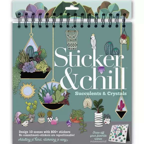 ann-williams Sticker & Chill® Succulents & Crystals Flash Sale